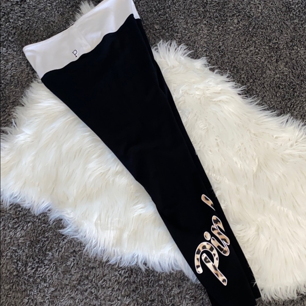 Cheetah pink yoga pants